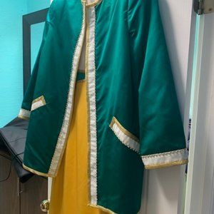 Geoffrey Bean Dress, Pinola leather jacket, Casandra Stone Dress, Aigner vest